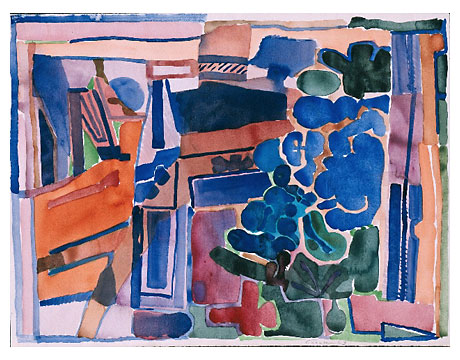 Edvard Frank, Paros, Blaue Blüten 1