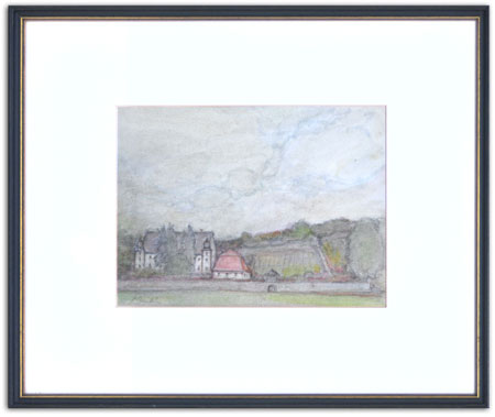 Fränkische Landschaft mit Schloß